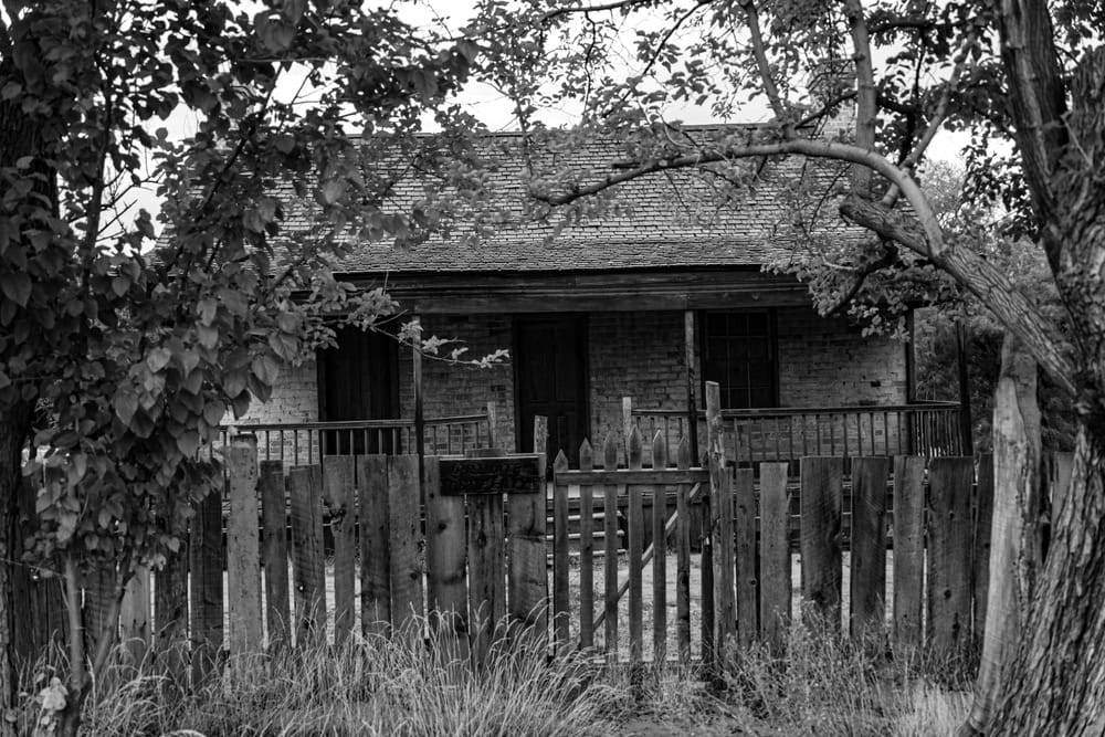 deserted house in ghost town